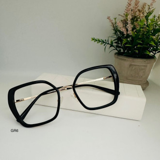 Montura De Acetato Gr6 Negro