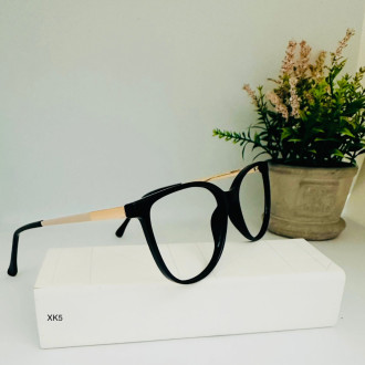 Montura De Acetato Xk5  Negro Dorado